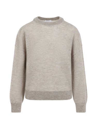 Wool Blend Crenweck Sweater - Brunello Cucinelli - Modalova