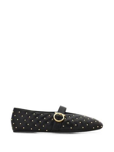 Leather Quilted Ballet Flats - Ferragamo - Modalova