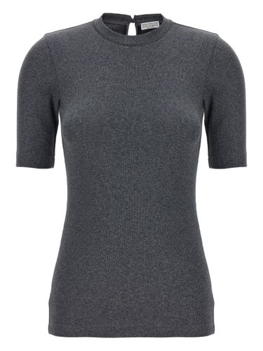 Cotton Crewneck Sweater - Brunello Cucinelli - Modalova