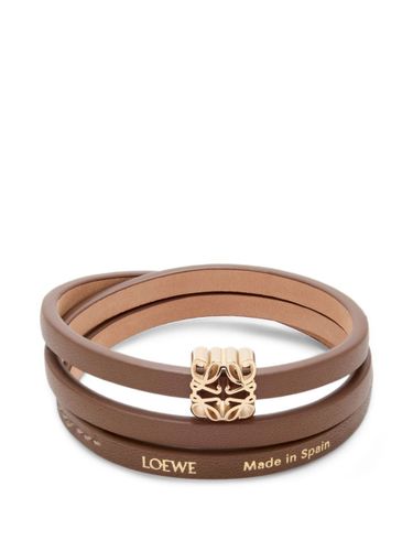 Anagram Bombé Leather Bracelet - Loewe - Modalova