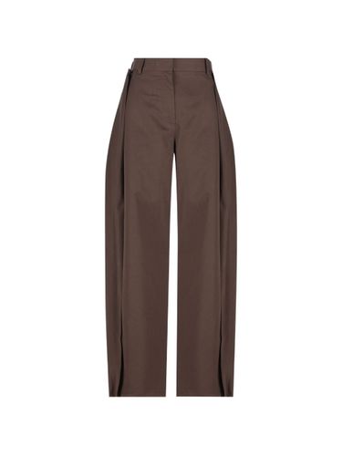 Cotton And Silk Blend Trousers - Loewe - Modalova