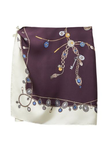 Versace Printed Silk Skirt - Versace - Modalova