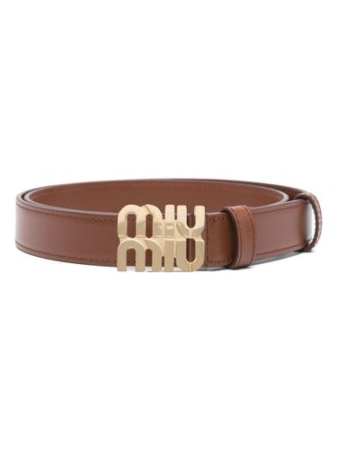 Miu Miu Leather Belt - Miu Miu - Modalova