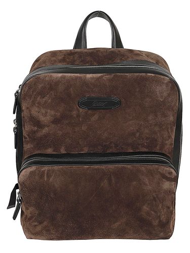 Via Veneto Suede Leather Backpack - BRIONI - Modalova