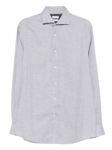 Cotton Blend Shirt - Brunello Cucinelli - Modalova