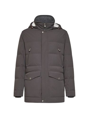 Hooded Down Jacket - Brunello Cucinelli - Modalova