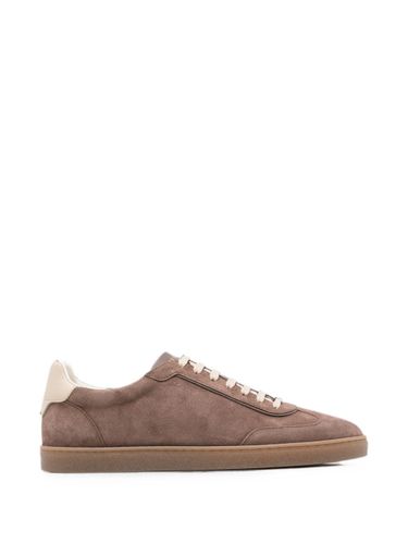 Suede Leather Sneakers - Brunello Cucinelli - Modalova