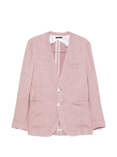 Linen And Silk Blend Jardigan - BRIONI - Modalova