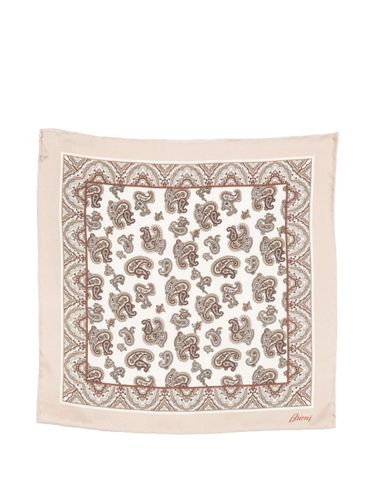 BRIONI Printed Silk Pocket Square - BRIONI - Modalova