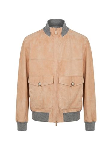 Leather Bomber Jacket - Brunello Cucinelli - Modalova