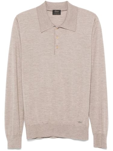 BRIONI Cashmere And Silk Polo Shirt - BRIONI - Modalova