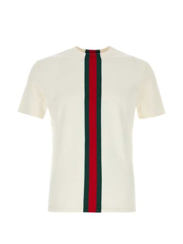 Gucci Web Detail Cotton T-Shirt - Gucci - Modalova