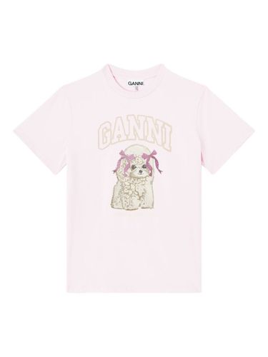GANNI Organic Cotton T-Shirt - GANNI - Modalova