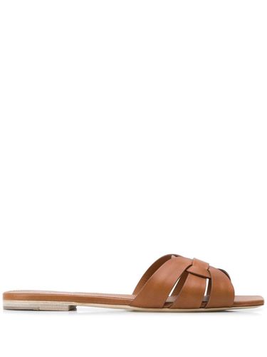 Tribute Nu Pieds Leather Sandals - Saint Laurent - Modalova