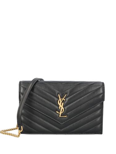 Envelope Cassandre Leather Wallet On Chain - Saint Laurent - Modalova