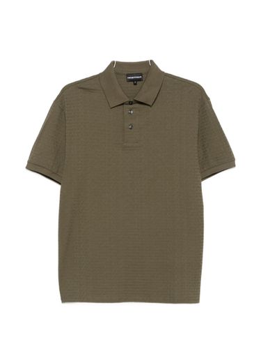 Logo Cotton Polo Shirt - Emporio Armani - Modalova
