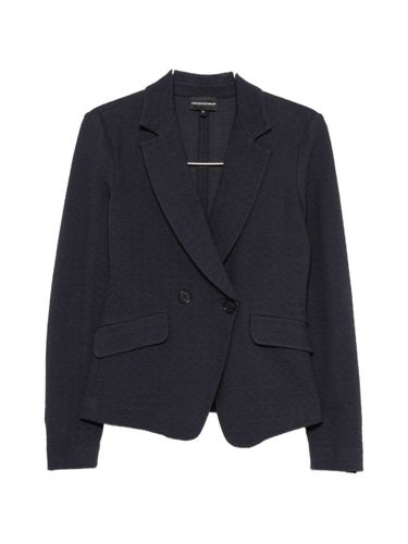 Cotton Single-Breasted Jacket - Emporio Armani - Modalova