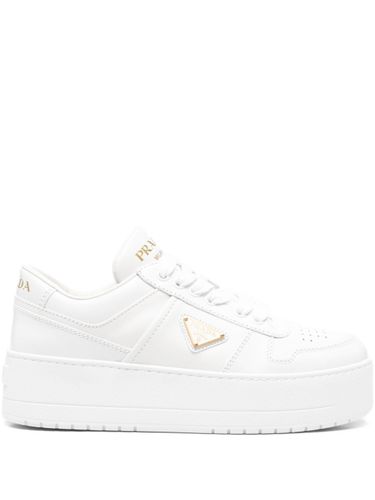 Downtown Bold Leather Sneakers - Prada - Modalova