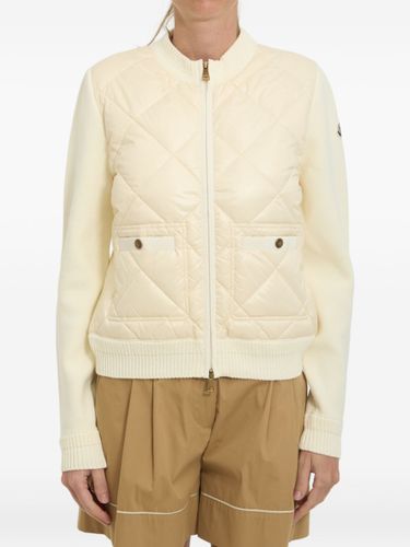 Wool And Nylon Padded Cardigan - Moncler - Modalova