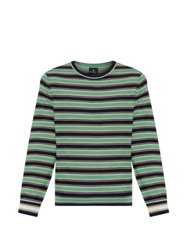 Wool Striped Crewneck Sweater - PS PAUL SMITH - Modalova