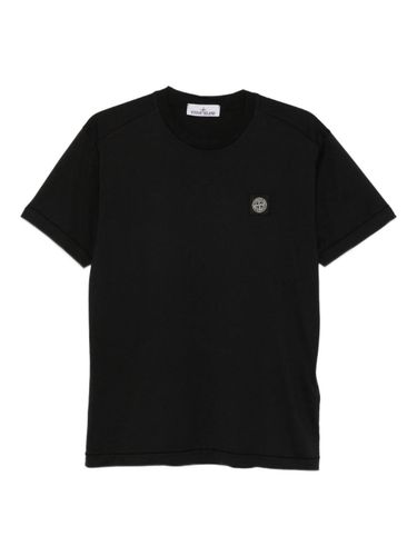 Stone Island Logo Cotton T-Shirt - Stone Island - Modalova