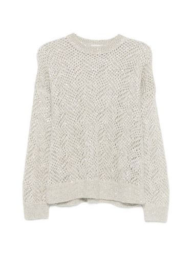 Wool Blend Crewneck Sweater - Brunello Cucinelli - Modalova