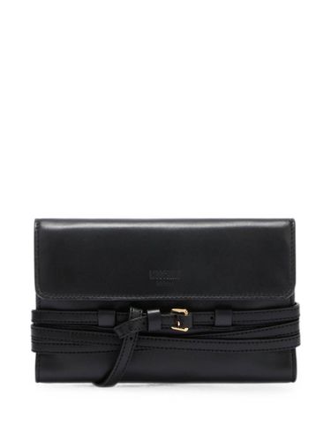 Moschino Tie Me Leather Wallet - Moschino - Modalova