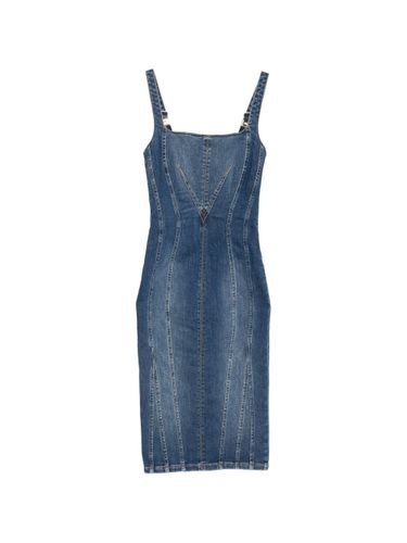 Denim Cotton Dress - Elisabetta Franchi - Modalova