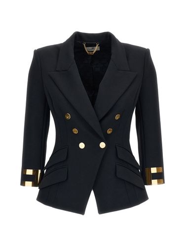 Double-Breasted Blazer Jacket - Elisabetta Franchi - Modalova