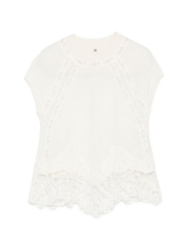 Ermanno Scervino Cashmere Lace Top - Ermanno Scervino - Modalova