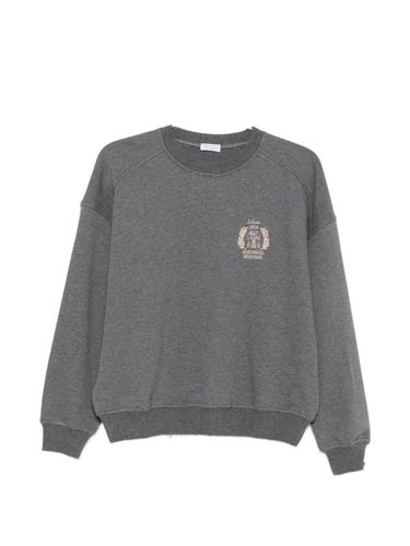 Logo Cotton Crewneck Sweater - Brunello Cucinelli - Modalova