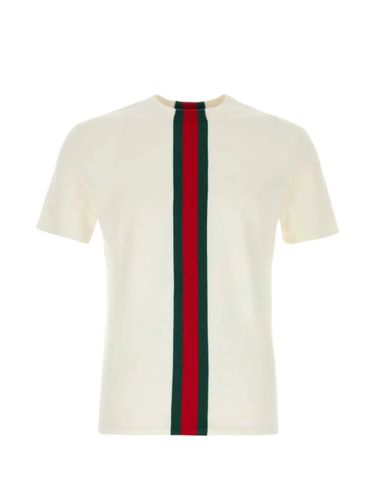 Gucci Web Detail Cotton T-Shirt - Gucci - Modalova