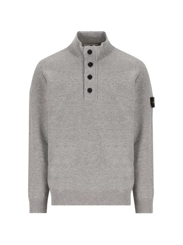 Wool Turtle-Neck Sweater - Stone Island - Modalova