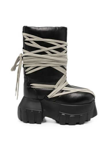 Rick Owens Megalace Leather Boots - Rick Owens - Modalova