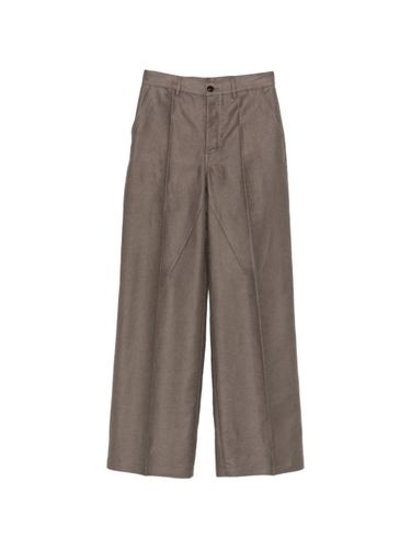 Cotton Blend Wide-Leg Trousers - Rick Owens - Modalova