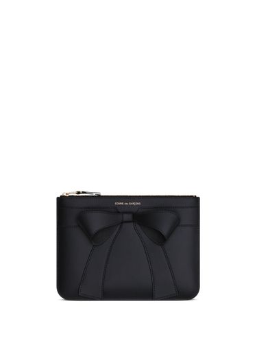 Big Bow Leather Card Case - COMME DES GARÇONS - Modalova