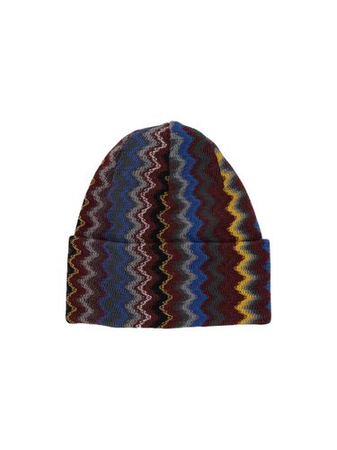 Missoni Zig Zag Knitted Beanie - Missoni - Modalova