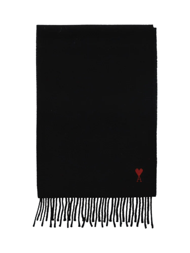 Ami Paris Ami De Coeur Wool Scarf - Ami Paris - Modalova