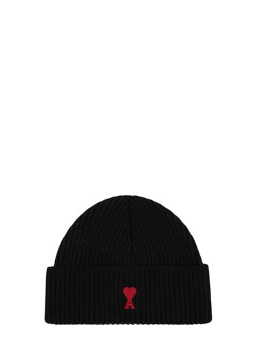 Ami Paris Wool Hat - Ami Paris - Modalova