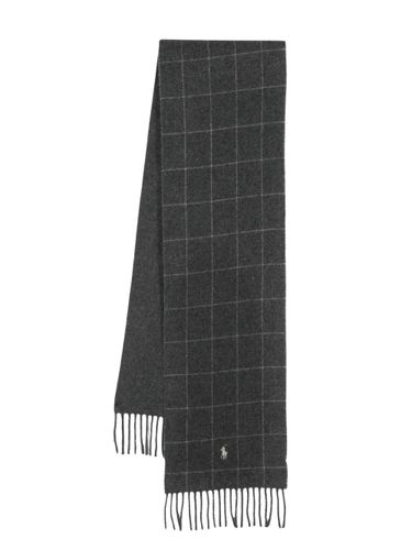 Polo Pony-Motif Fringed Scarf - POLO RALPH LAUREN - Modalova