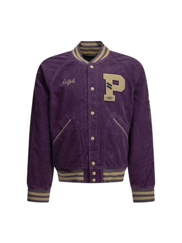 Varsity Velvet Bomber Jacket - POLO RALPH LAUREN - Modalova