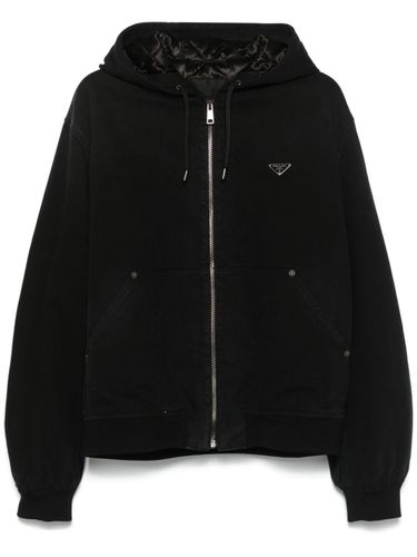 Prada Denim Hooded Jacket - Prada - Modalova