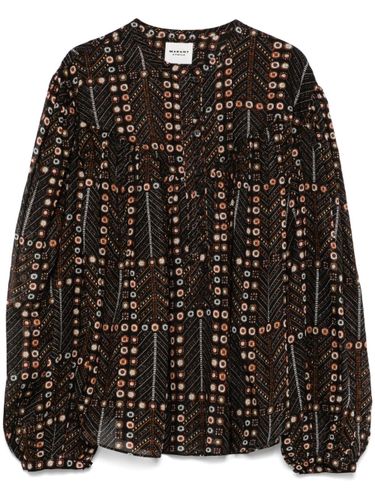 Salika Printed Cotton Top - MARANT ETOILE - Modalova