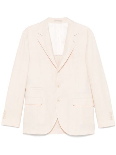 Wool Blend Single-Breasted Jacket - Brunello Cucinelli - Modalova