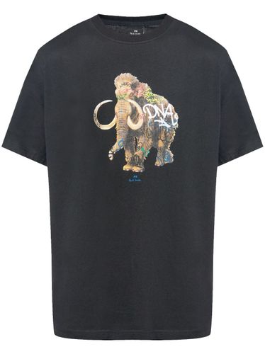 Graffiti Mammoth Cotton T-Shirt - PS PAUL SMITH - Modalova