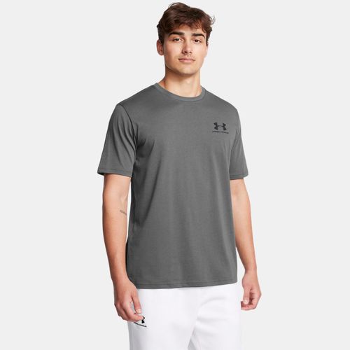 Haut à manches courtes avec logo sur le côté gauche Castlerock / Noir S - Under Armour - Modalova