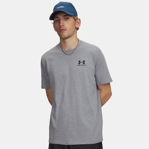 Haut à manches courtes avec logo sur le côté gauche Acier Light Heather / Noir XXL - Under Armour - Modalova