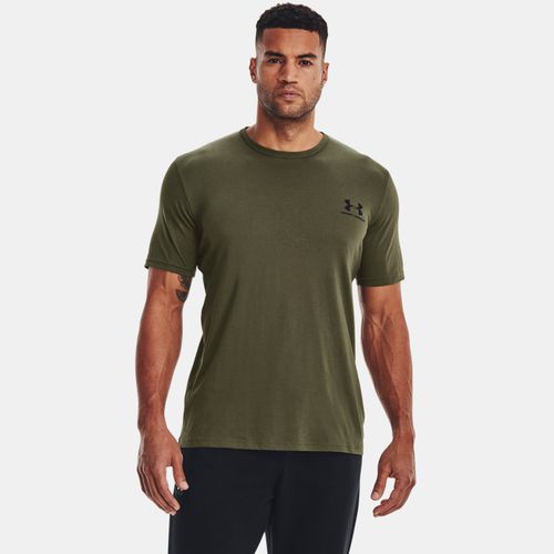 Haut à manches courtes avec logo sur le côté gauche Marine OD / Noir / Noir L - Under Armour - Modalova