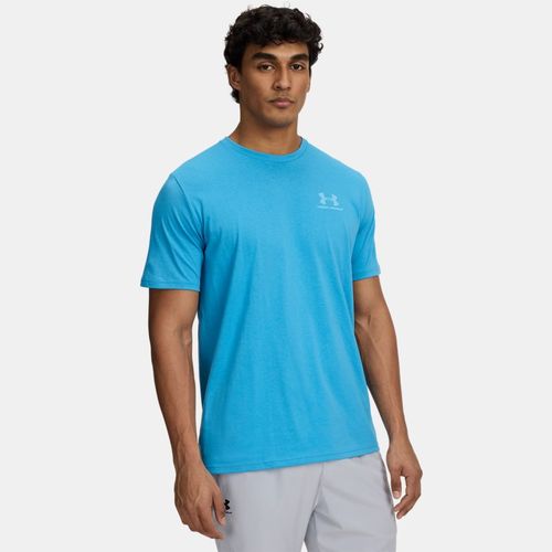 Haut à manches courtes avec logo sur le côté gauche Ether / Blanc XXL - Under Armour - Modalova