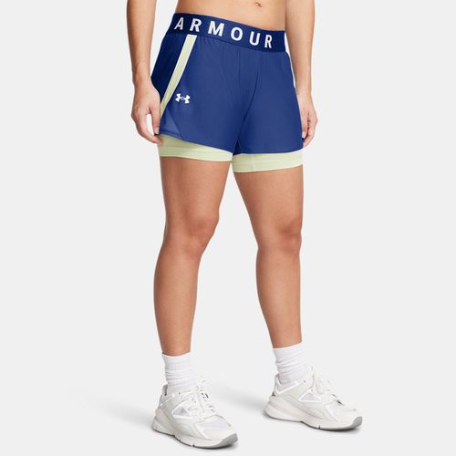 Short 2-en-1 Play Up Tech / Retro Vert / Blanc M - Under Armour - Modalova